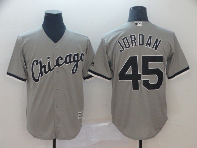Men Chicago White Sox #45 Jordan Grey Game MLB Jersey